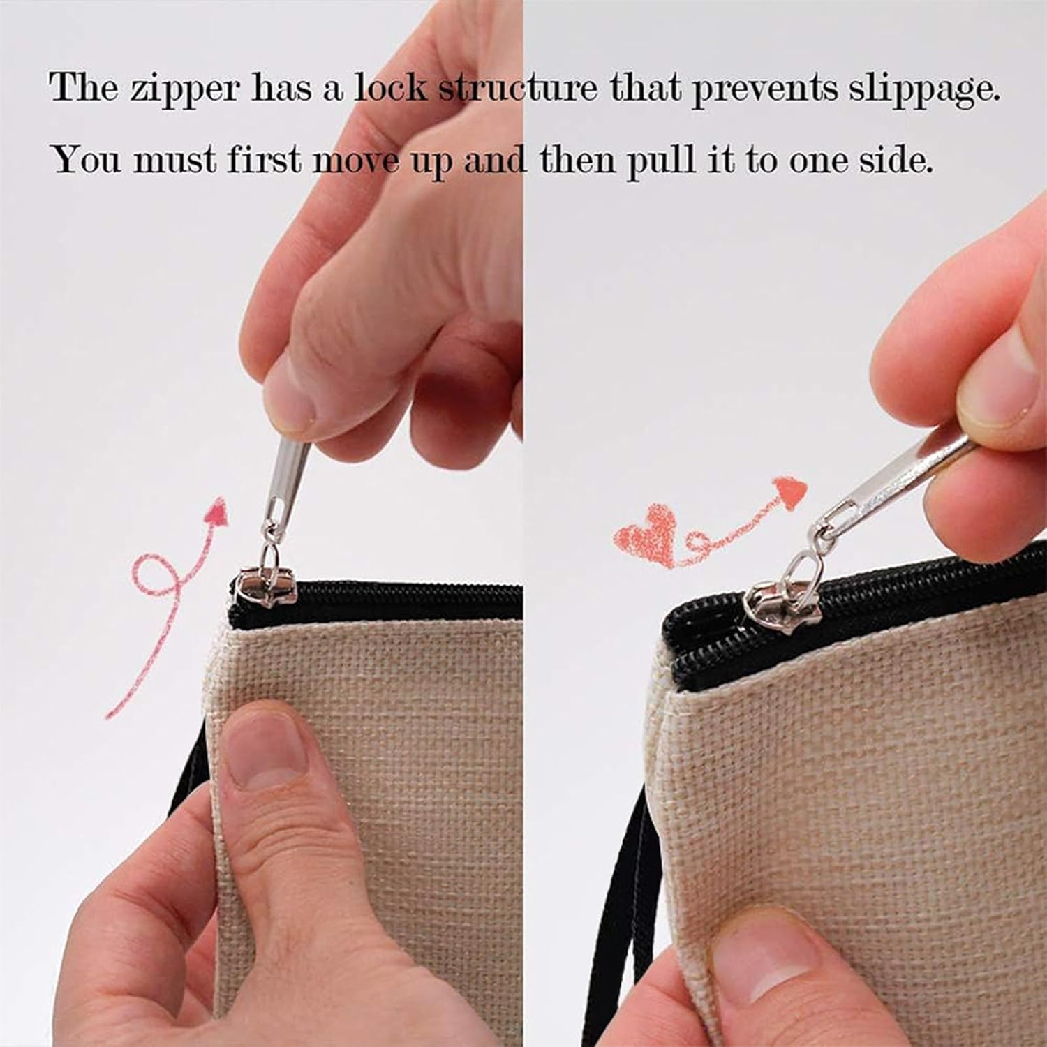 Botanical Flower Makeup Bags for Purse Zipper Cosmetic Pouch Large Travel Canvas Make up Organizer Tool Pouch for Women and Girls image number 2