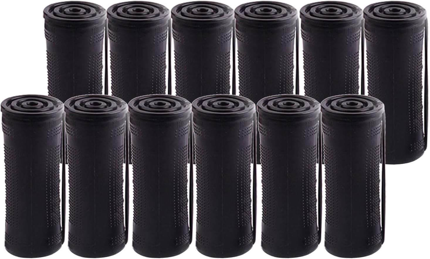 Baosity Cold Wave Perm Rods Curling Hair Long Short Hair Non-Slip Elastic Small Medium Large Size Perming Curlers Kit, with Rubber Band, Women Girls - 12Pcs 3.0M