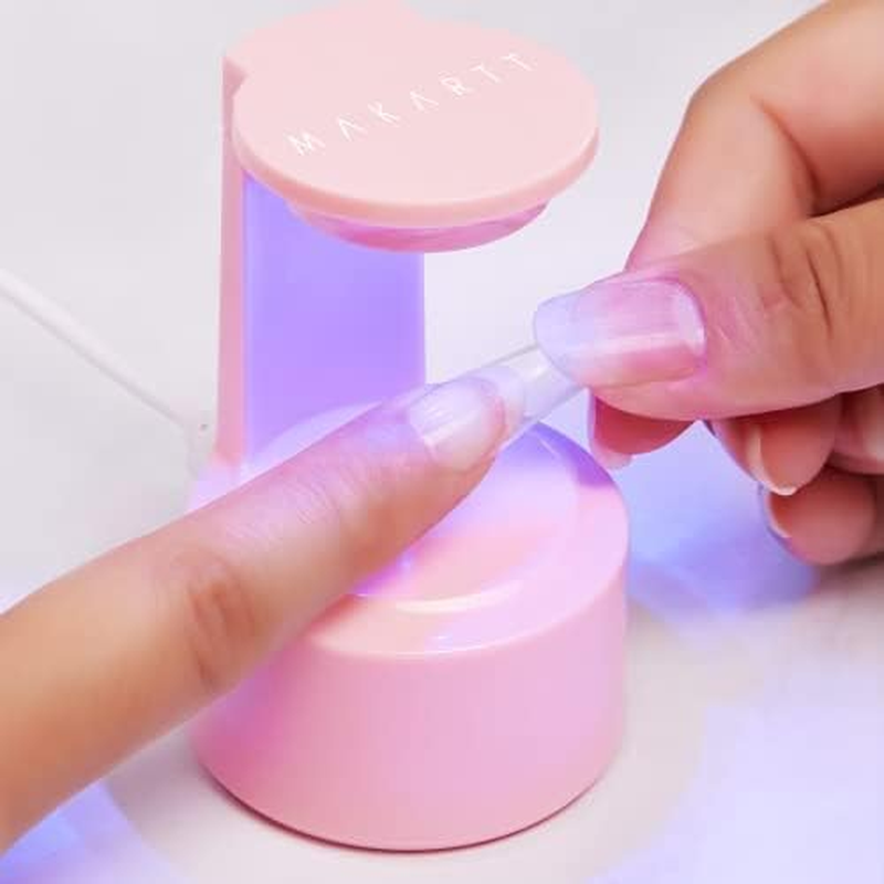 Makartt Mini UV LED Light for Nails - Innovative Lamp with Open Space for Easy Tips Extension, Art Flash Cure, Portable Dryer Travel Manicure Tool DIY at Home