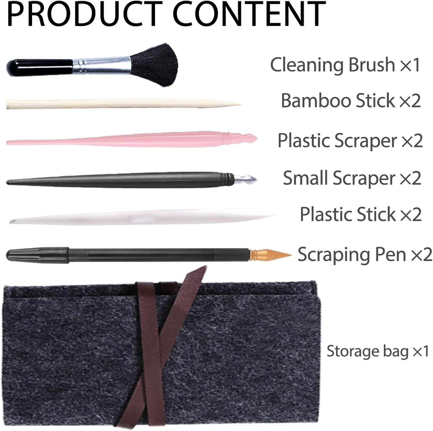 NICEIN Scratch Pens for Scratch Pictures Set, 14 Scratch Pictures for Children'S Tools, Scratch Pictures Adult Pens with Multiple Functions, Scratch Pens with Various Tips, Free Storage Bag image number 5