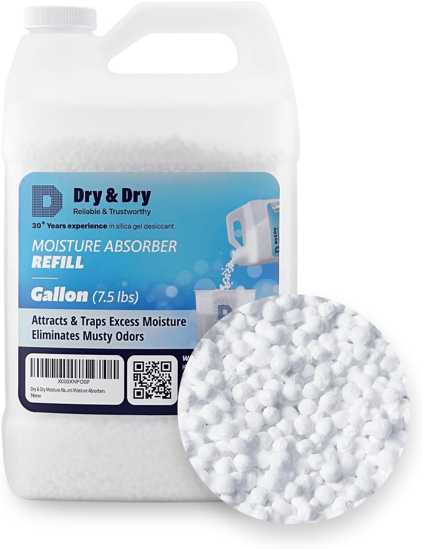 Dry & Dry Moisture Absorbers Refill Beads (3.7 LBS) - Fragrance Free, Moisture Absorber Refill image number 3