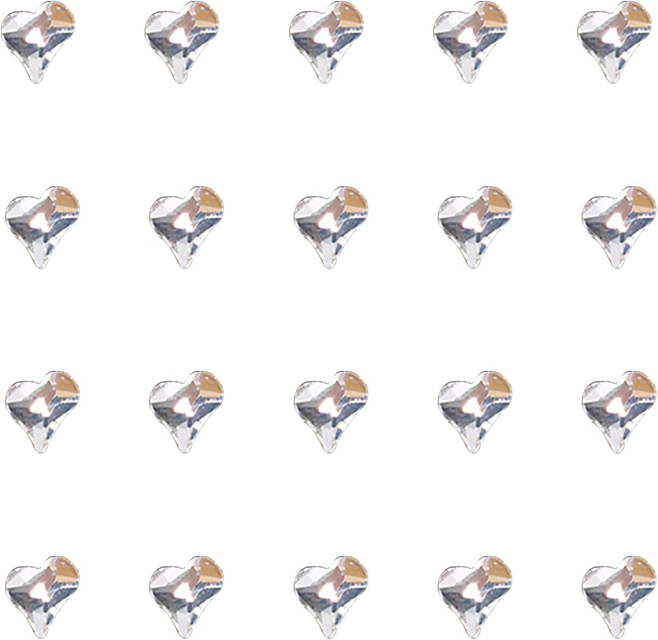 50 Grains Nail Art Rhinestone Flat-Back Rhinestone Transparent Love Shape Super Flash Nail Decoration DIY New image number 2