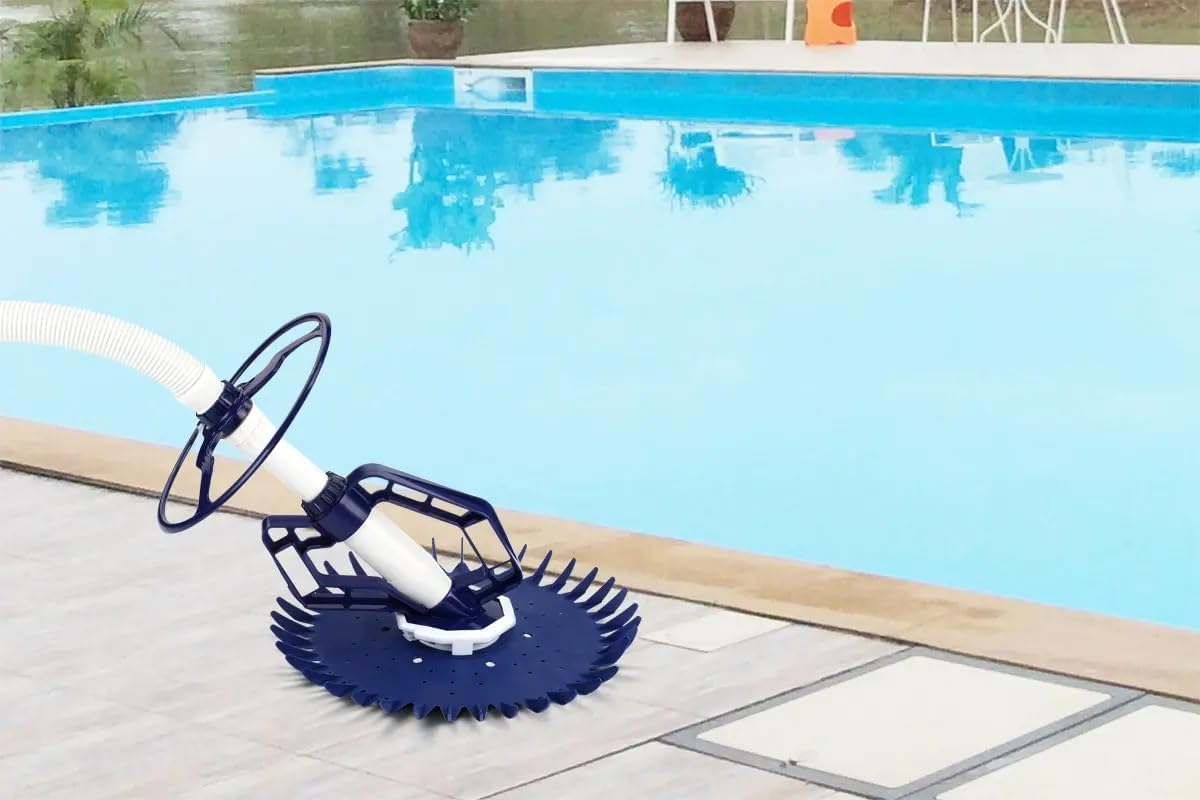 Automatic Pool Cleaner for In/Above Ground, 10M Hose, Adjustable Suction Blue image number 3
