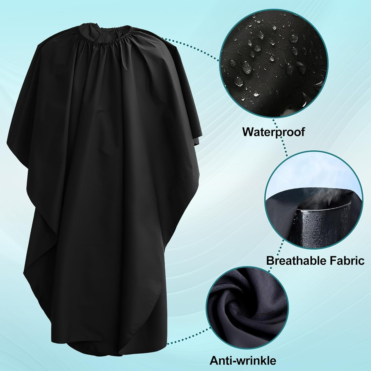 Vivva Hair Cutting Scissors Kits, 9Pcs Stainless Steel Hairdressing Shears Set Professional Thinning Scissors for Barber/Salon/Home/Men/Women/Kids/Adults Shear Sets (Black&Gold) - Blue image number 6