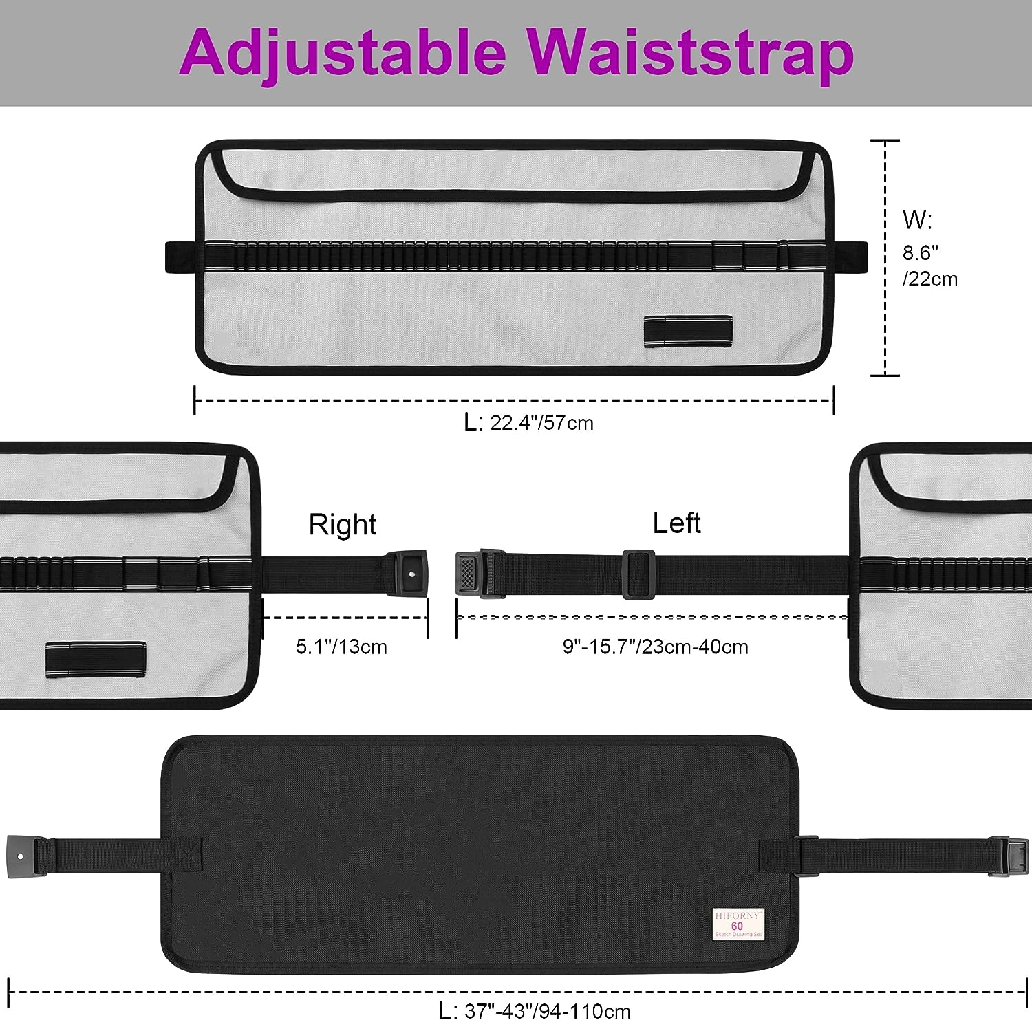 HIFORNY 60 Pcs Drawing Kit Sketching Pencil Set,Sketch Pencils Art Supplies with 3-Color Sketchbook,Graphite,Charcoal,Drawing Pencils for Adults Artists image number 6