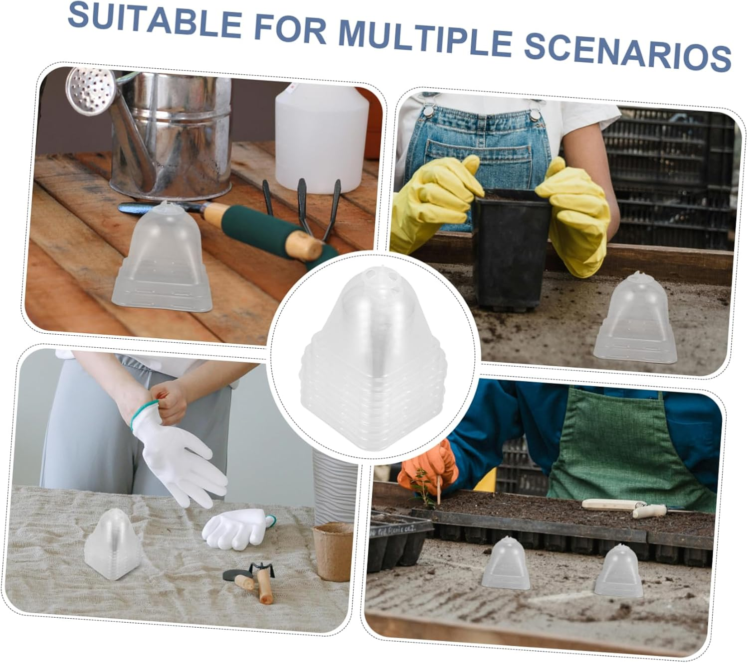 BESPORTBLE 6Pcs Plant Covers for Garden Plant Protectors Light Penetration Reusable for Frost Protection