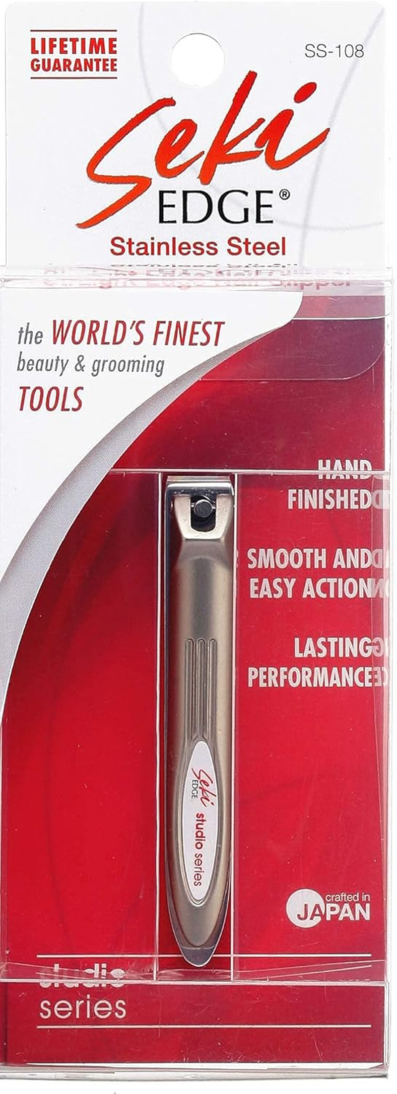 SEKI EDGE SS-108 - Stainless Steel Straight Edge Nail Clipper image number 6