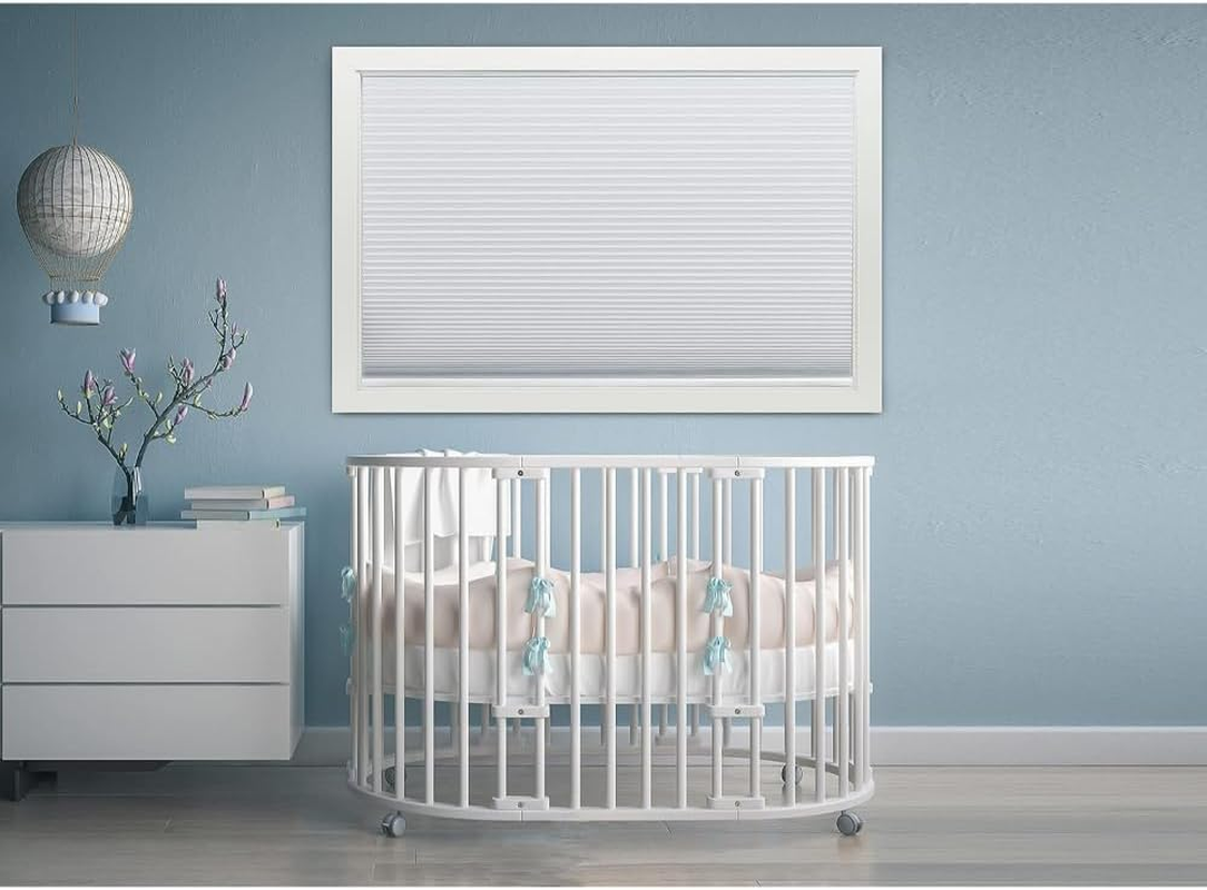 Easy Lift Trim-At-Home Cordless Cellular Blackout Fabric Shade White, 30 in X 64 In, (Fits Windows 19"- 30") image number 5