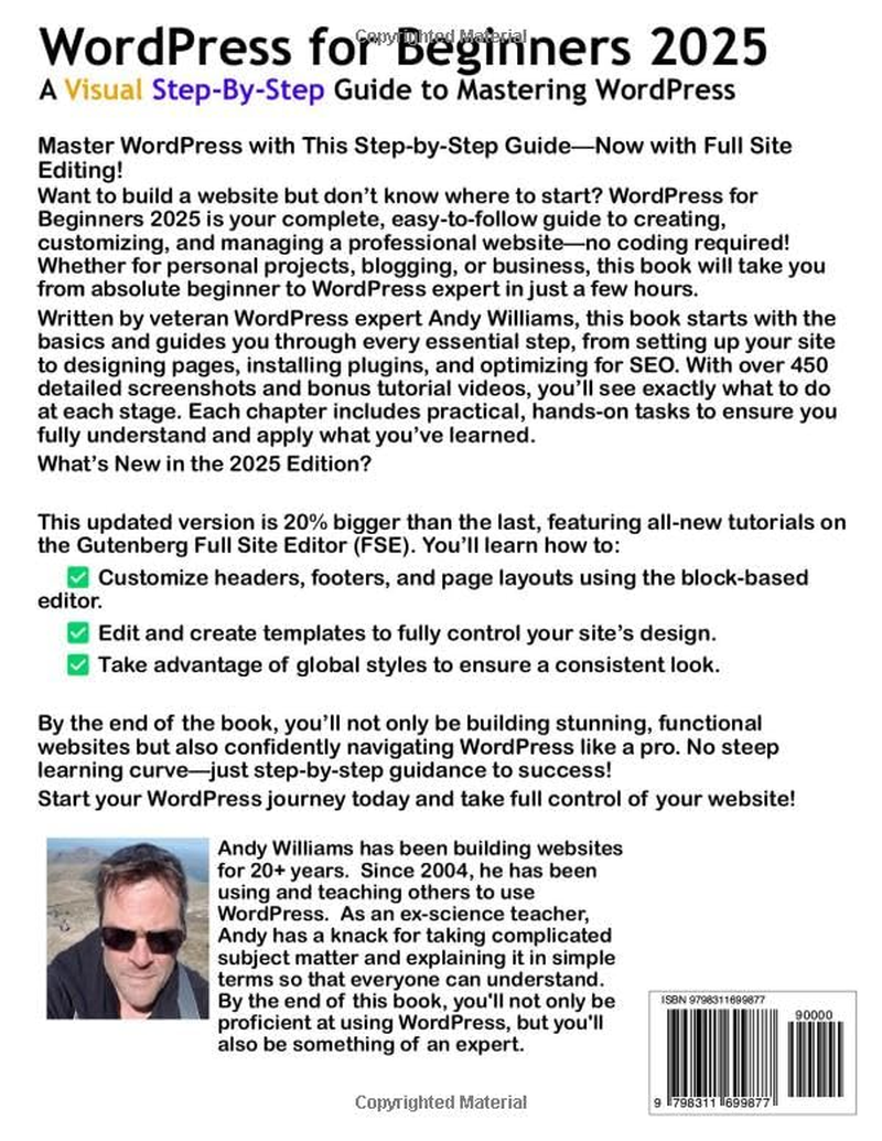 Wordpress for Beginners 2025: a Visual Step-By-Step Guide to Mastering Wordpress image number 1