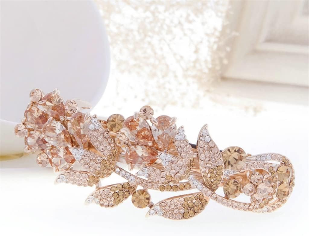 Hair Bobby Pins,Barrettes,Snap Clip,Hair Slides,Hair Accessories Imitation Crystal Hair Clip Spring Clip Top Clip Hair Head Accessories Hair Clip (Color : A, Size : 8.7Cm) (Color : B, Size : 8.7Cm) image number 6