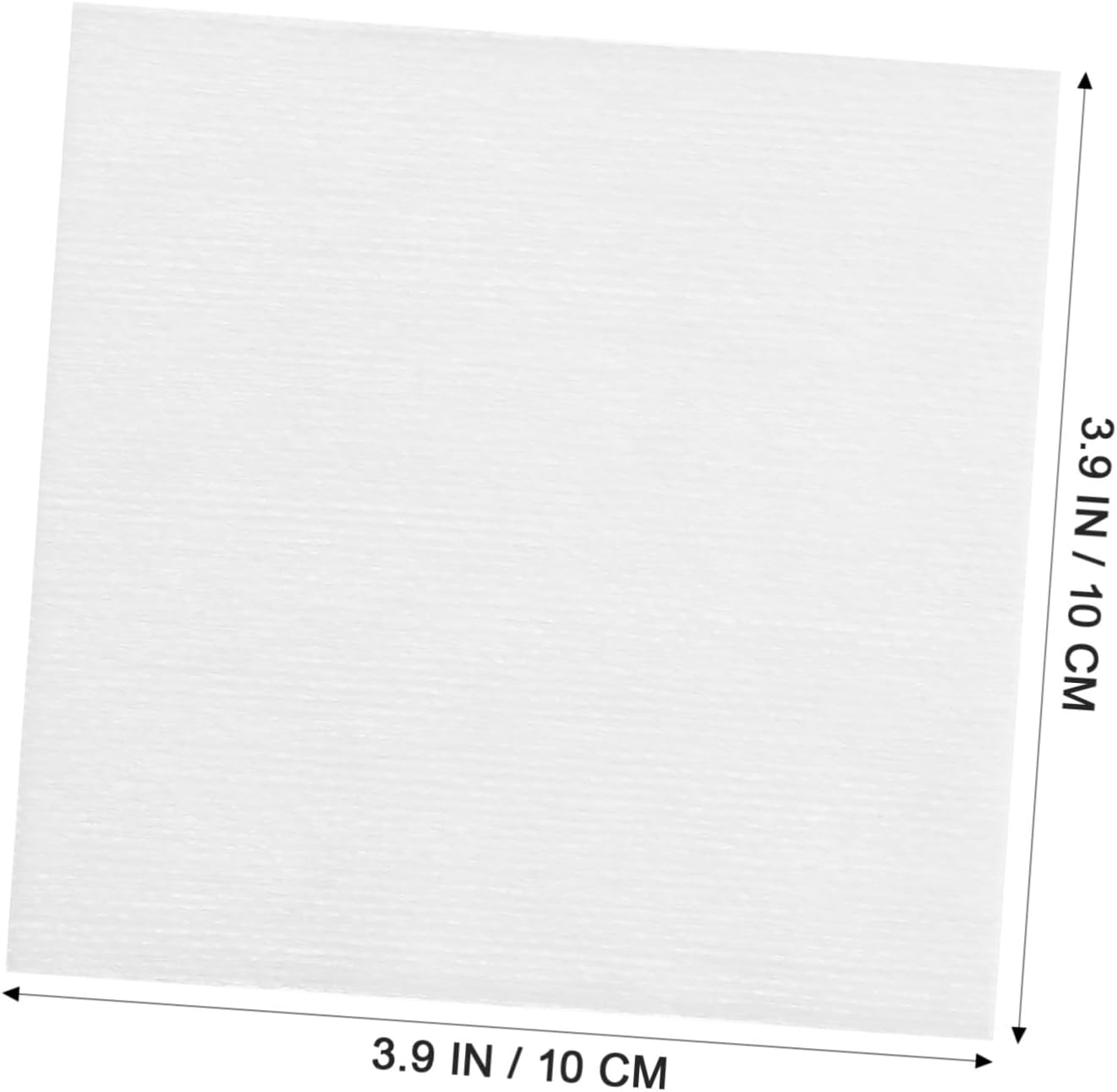 100Pcs 10X10Cm Makeup Remover Pads Non-Woven Gentle Face Cleansing Pads for Deep Pore Cleaning Portable and Soft Facial Wipes 10.00X10.00X0.10CM White image number 5