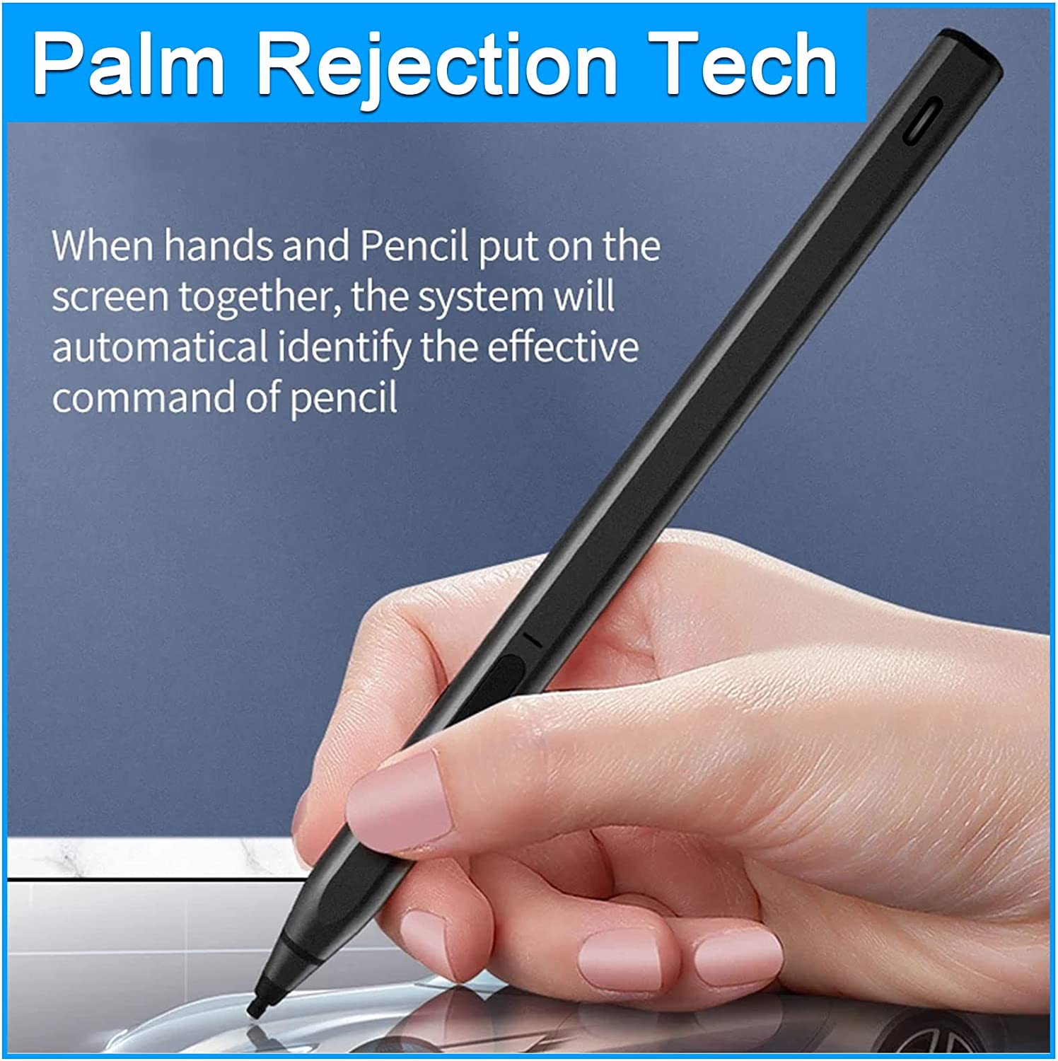 Stylus Pen for Microsoft Surface Pro X/8/7/6/5/4/3, Surface Go 3/2/Book 3/2, Surface Laptop 4/3/Laptop Go/Studio 2 - Compatible with Asus Vivobook, Dell, HP Tablet Pen image number 1