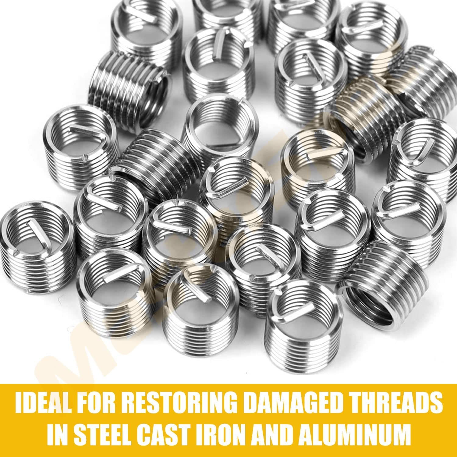 Masterspec 138Pcs Thread Repair Kit HSS Helicoil Stripped Rethread Drill Bits Garage Recoil Repairing Tool Set Metric M5/M6/M8/M10/M12 image number 4