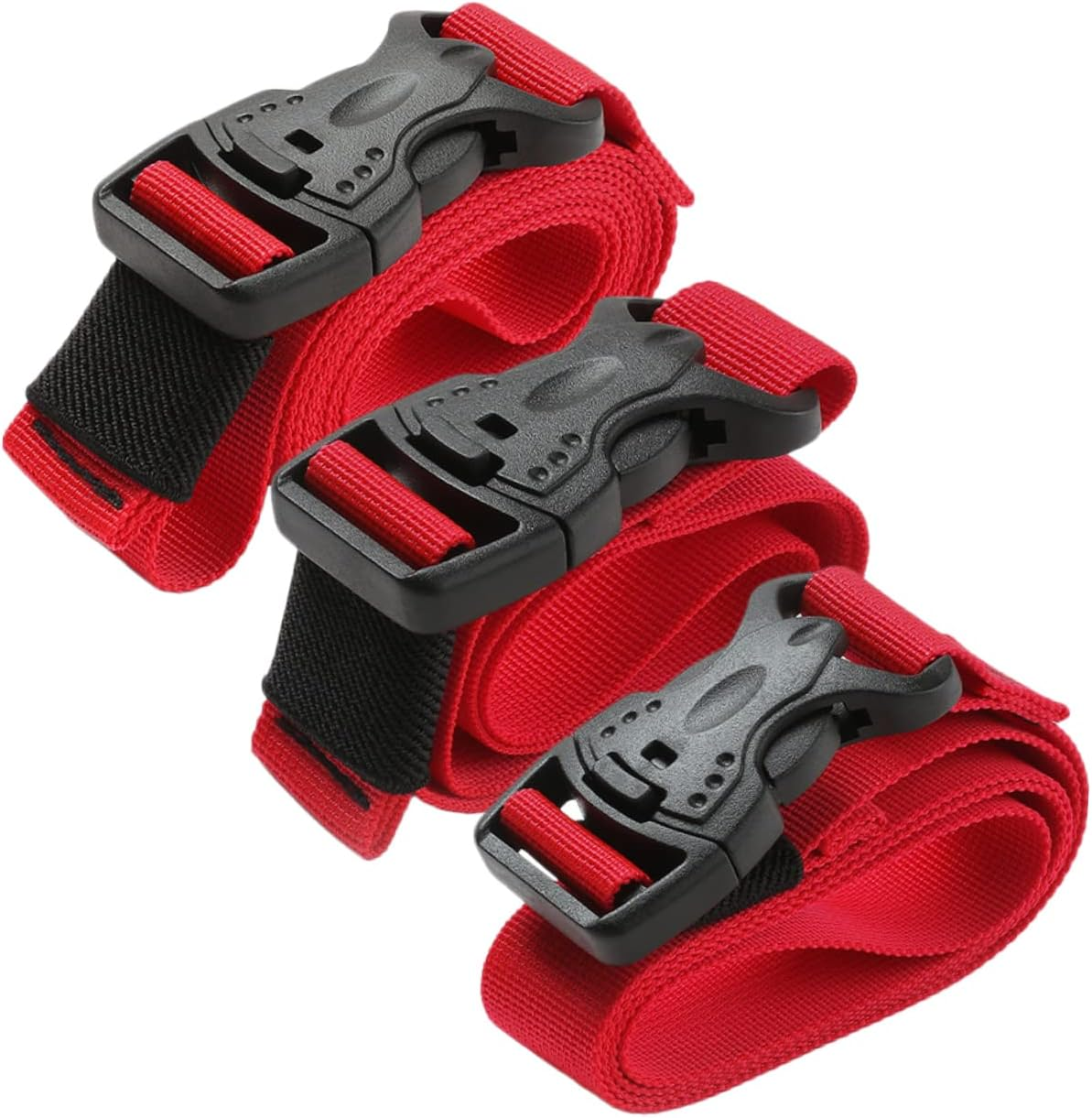 LIFKOME 9Pcs Camping Packing Strap Luggage Straps for Suitcases Quick Release Buckle Elastic Luggage image number 1