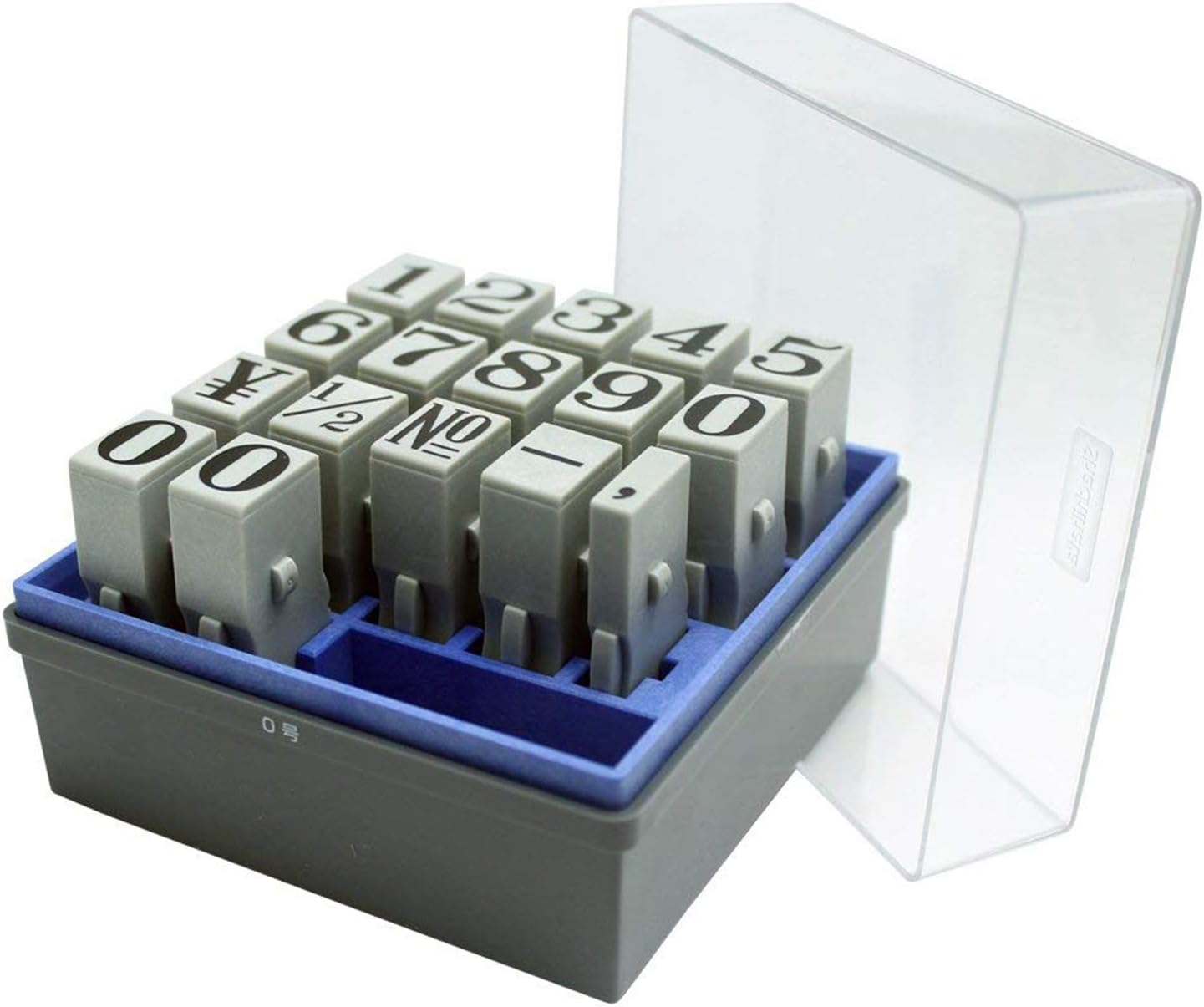 Shachihata GRN-0M Rubber Stamp with Handle, Connecting Type, Number Set, Mingasa Body, No. 0, Stamp Face 0.4 X 0.3 Inches (11.9 X 9.3 Mm) image number 4