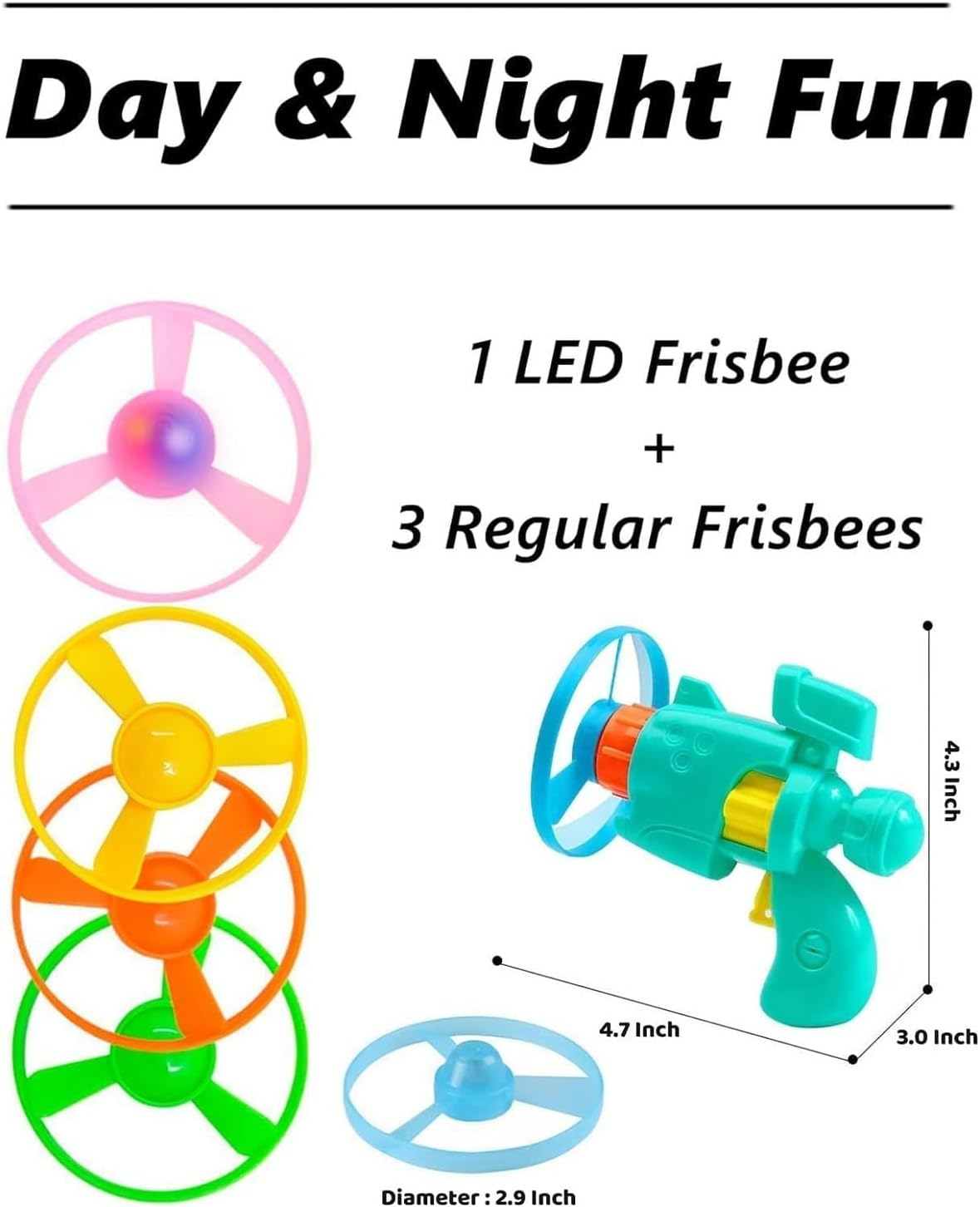 Celerypet Light-Up Flying Disc Cat Launcher Set, 2025 New Colorful Flying Propellers Set, Interactive Flying Disc Launcher Cat Toy with Spinning Tops, for Pet Training, Chasing (G2) image number 3