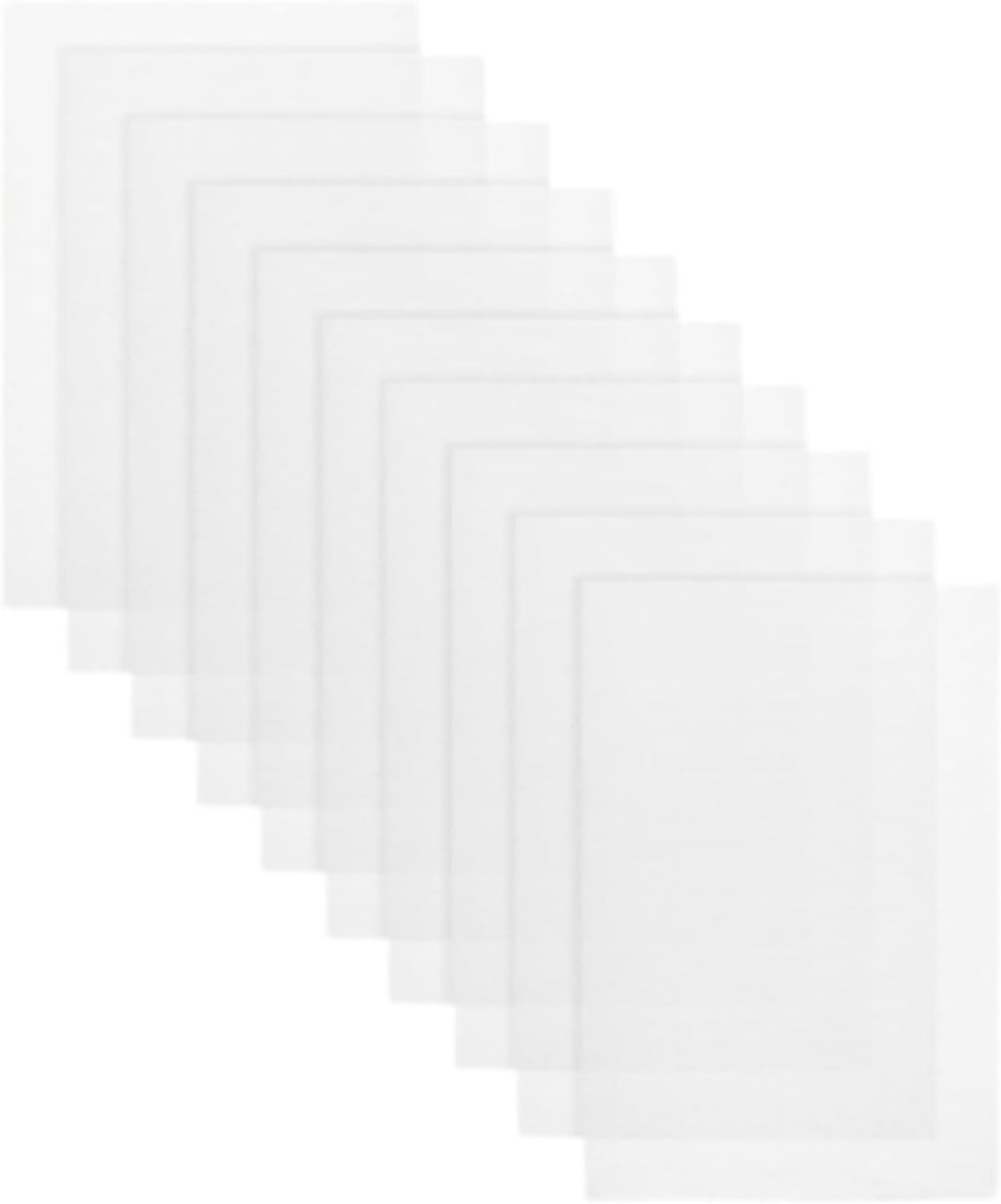 Perfeclan 10X Eye Meshes for Therian Mask Mesh Sheets Water Resistant PVC Eye Meshes Printable Nets for Clothing DIY Fursuits Halloween, White