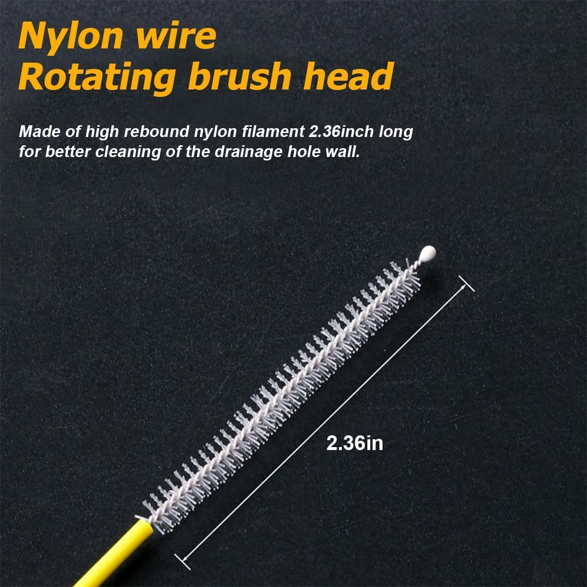 Sunroof Drain Cleaning Tool, Drain Brush Pipe Cleaning, Sunroof Unclogging Tool & Hole Cleaner, Compatible with Most Car Models, Ruibex image number 2