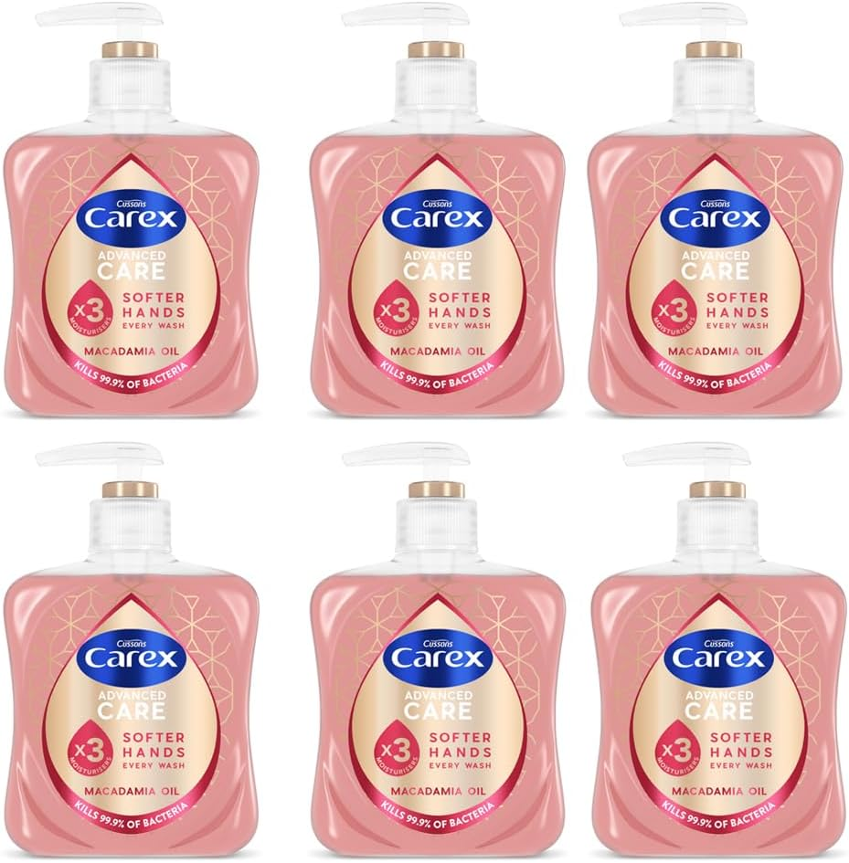 Carex Advanced Care Antibacterial Macadamia Oil Handwash, 6X250Ml image number 1