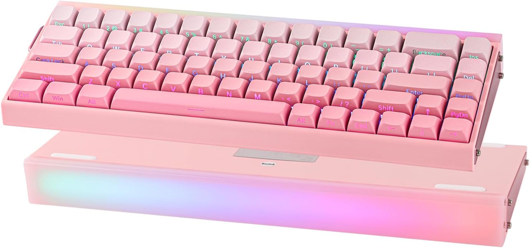 EPOMAKER Aula Hero68 HE Wired Magnetic Gaming Keyboard, 0.01Mm Adjustable Actuation, Rapid Hall Effect Switch, 8Khz Polling, 5-Layer Sound Dampening, RGB Box & Backlight (Pink)