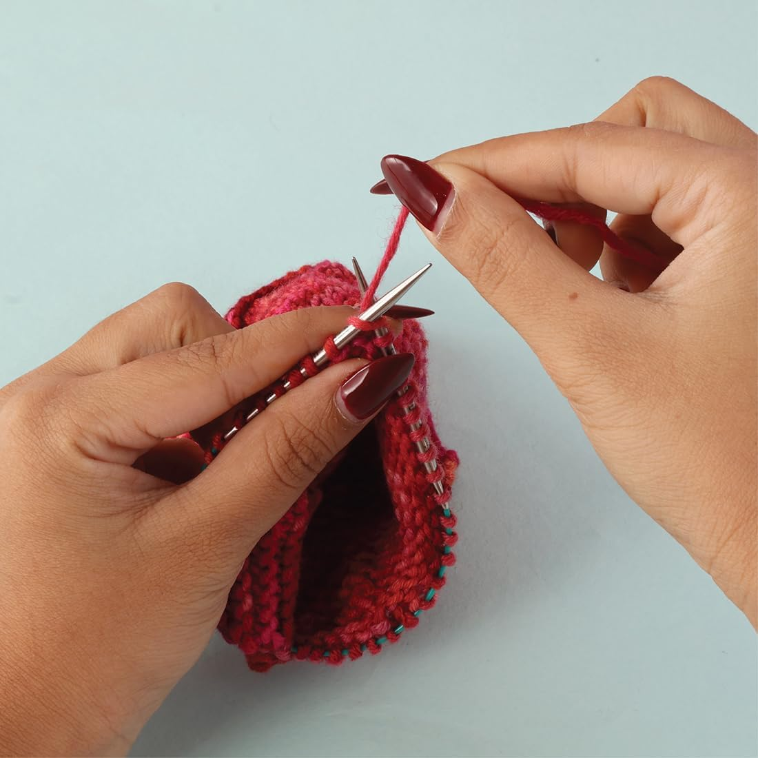 Knitpro Mindful Interchangeable Needle Set &ndash; 7 X 13Cm Circular Knitting Pin Pairs with Accessories Mindful Hope Set for Beginners, Professionals & Gift Set, Silver image number 4