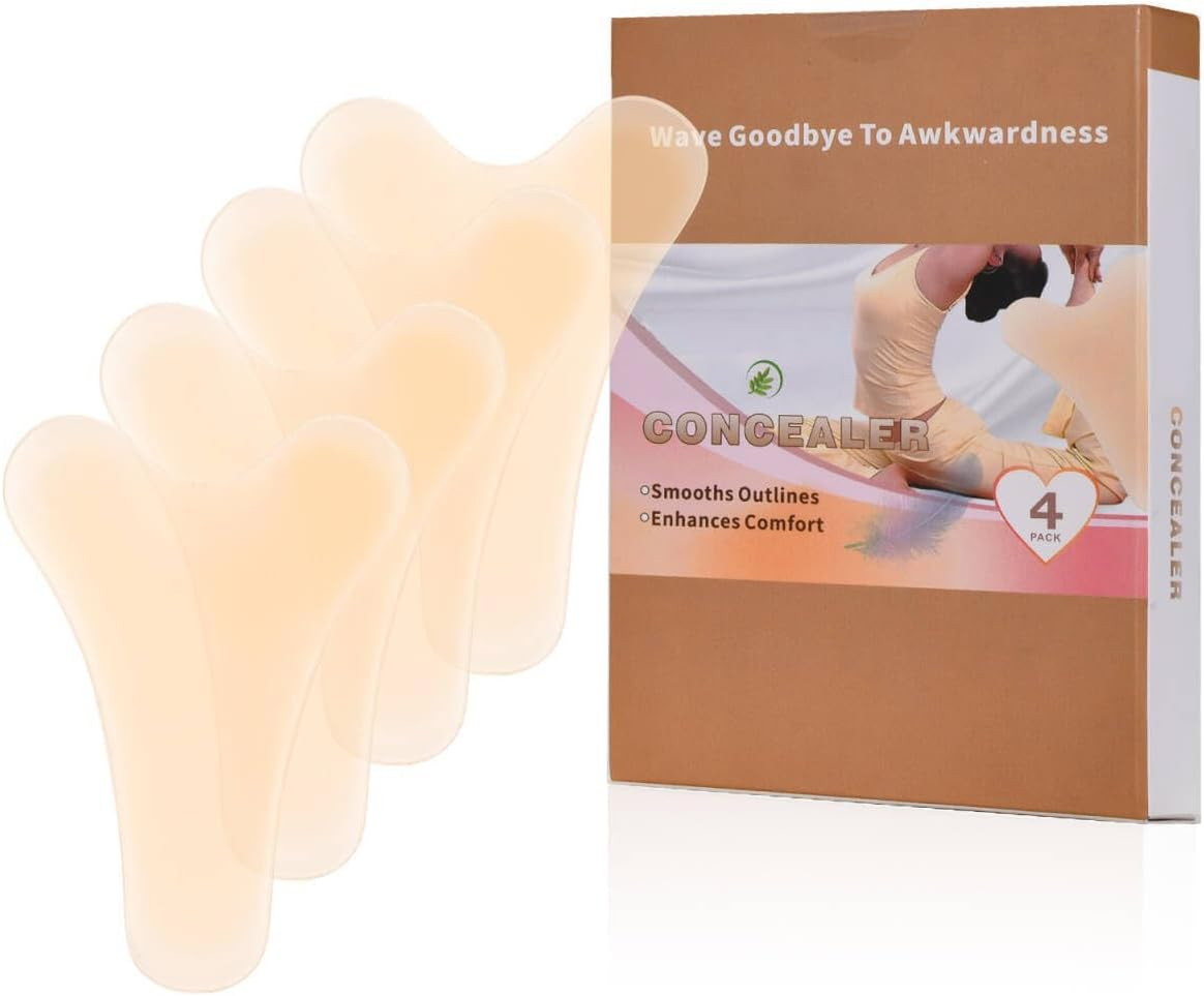 4 Pack Y Shape Camel Toe Concealer, Reusable Camel Toe Cover, Seamless Camel Toe Hider, No Camel Toe Underwear Guard image number 3