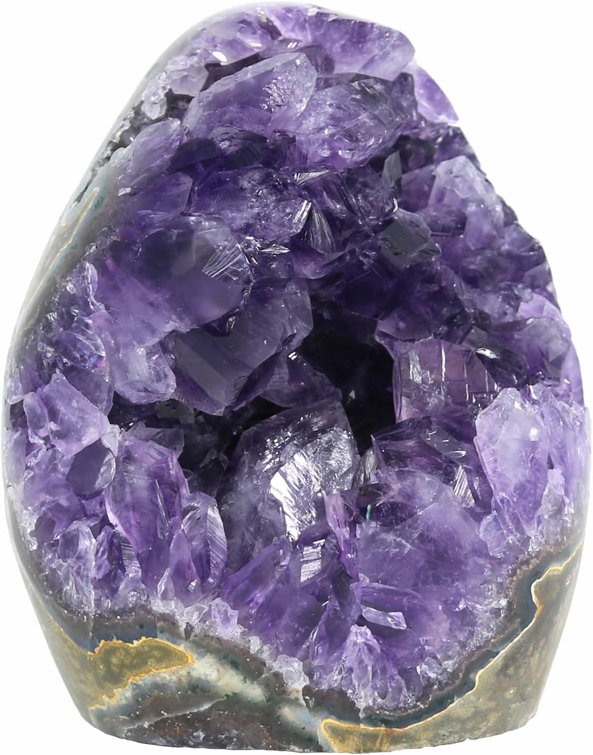 Amethyst Crystal Rock, Real Amethyst Stone, Amathesis Crystal Cluster Geode, Purple Crystals and Healing Stones, Amatista Piedra Natural, Cuarzos Originales De Energia Y Piedras, Columnar (500G) image number 1