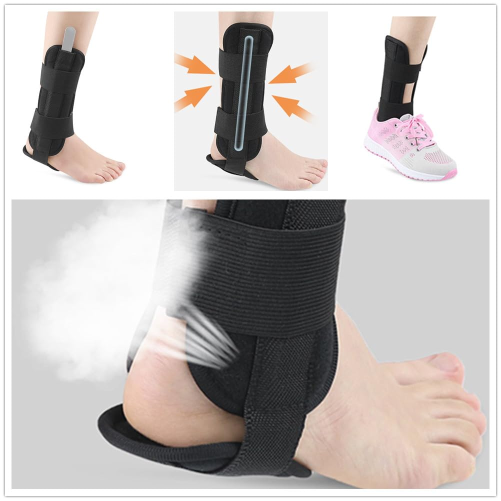 Ankle Brace,Ankle Splint for Injury Recovery & Tendonitis Relief,Ankle Support Brace, Adjustable Lace up Ankle Stabilizer Support image number 2