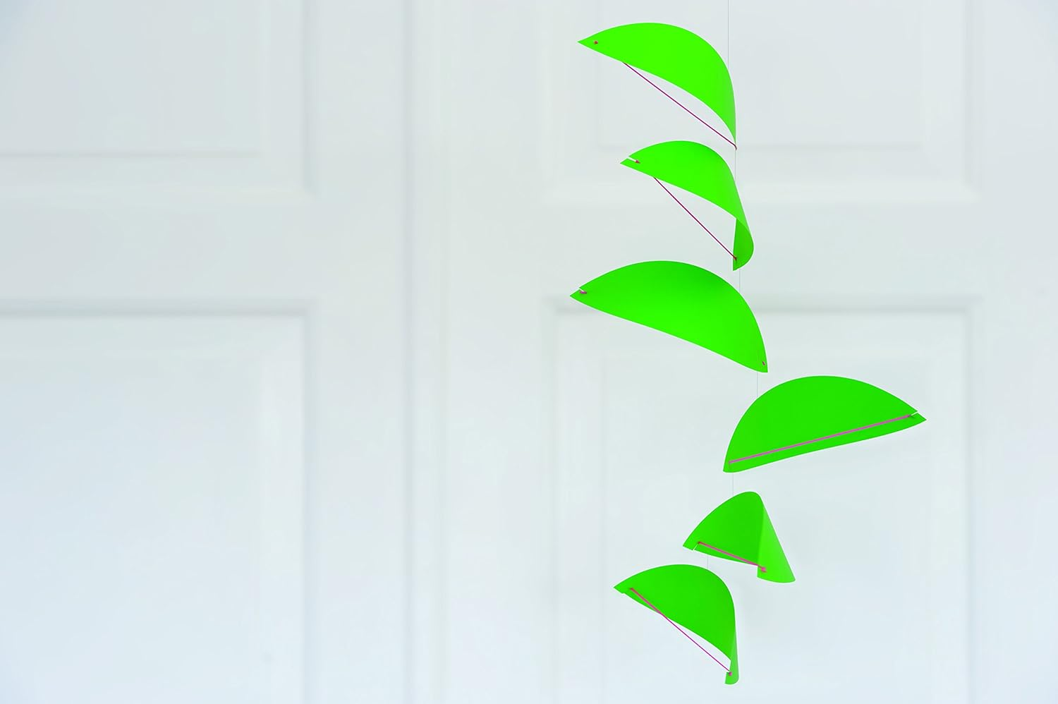 Kites Green Hanging Mobile - 32 Inches Plastic - Handmade in Denmark by Flensted image number 4
