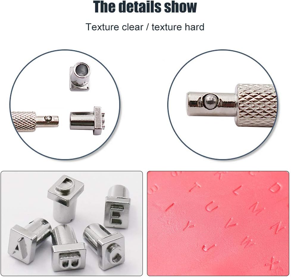 36Pcs/Set Steel Alphabet Number Stamp Punch Set for Leather Stamps Punch Tools (6.5MM) image number 3