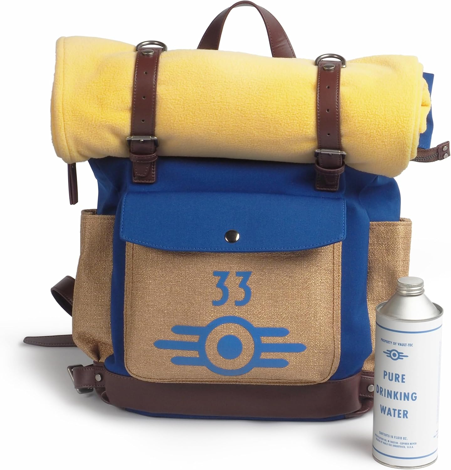 Fallout from the Wand Company: Lucy'S Backpack, the Authentic Vault 33 Replica with Fleece Blanket and Internal Pockets for Laptop, Glasses and Phone &ndash; Officially Licensed by Amazon Studios & image number 4