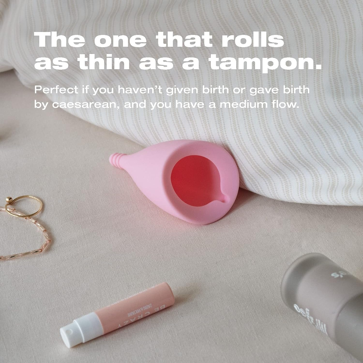 Intimina Lily Cup - Thin Menstrual Cup, Period Cup, Disposable Menstrual Cups with up to 8 Hours Use (Size A) image number 6