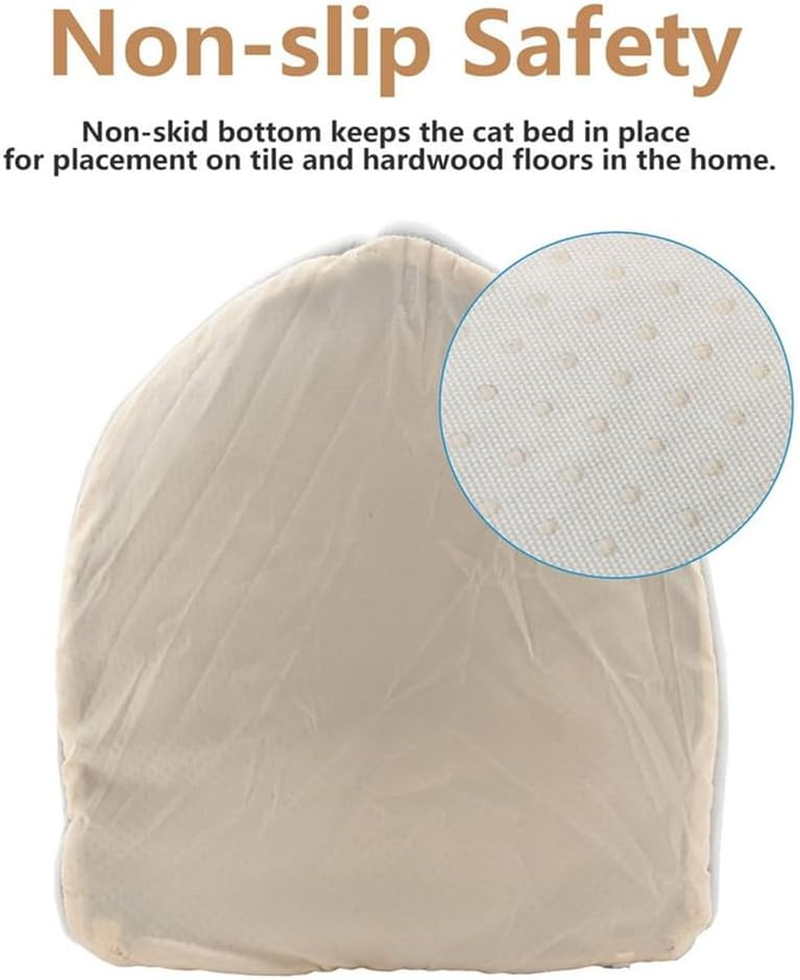 Natureman Cat Beds for Indoor,Cat House with Hanging Cat Ball Toy,Kitten Tent House Removable Cotton Pad,Warm and Soft Pet Cat Supplies Kitten Small Dogs Pet Bed (Green, M) image number 2