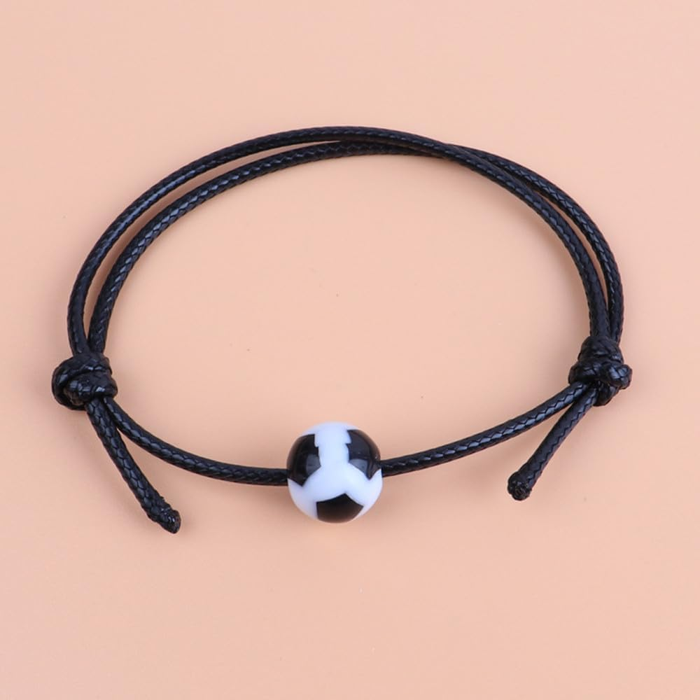 12 Pcs Football Bracelets, Adjustable Football Friendship Bracelets, Soccer Charm Bracelets,Inspirational Wristbands Sport Theme Favor for Teen Adults