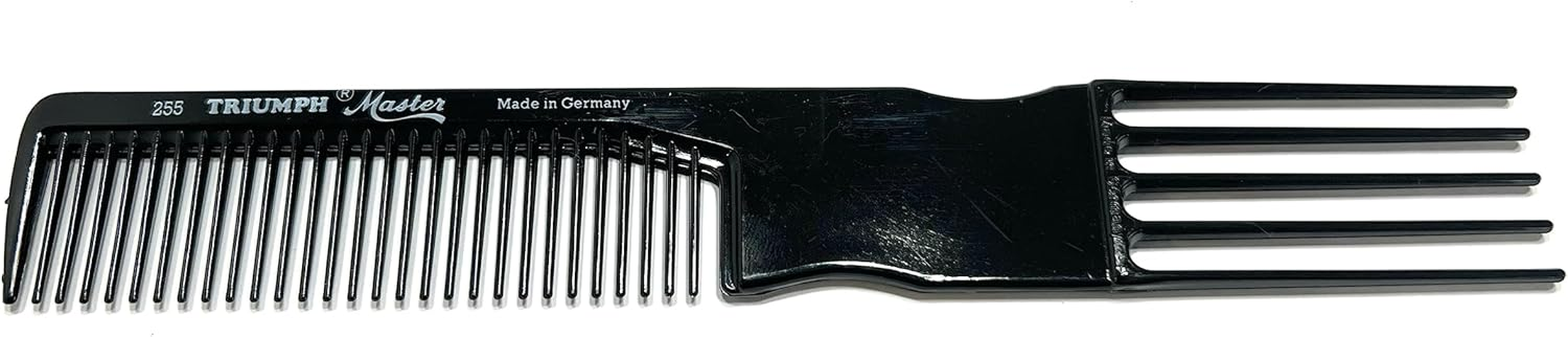 Hercules S&auml;gemann Fork Comb 255 Triumph Master Approx. 20 Cm Comb Black Even Teeth 5 Forks (255 Bl) image number 1