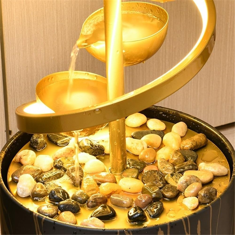Outdoor Fountain Living Room Circulating Running Water Ornaments Light Luxury Modern Foyer Entrance Fountain Feature Floor Decoration image number 3