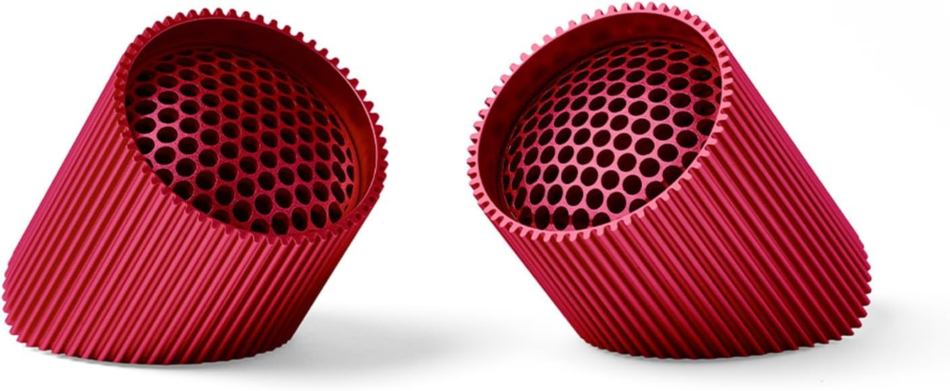 Lexon Ray Set of Magnetic Bluetooth Speakers, Red image number 3