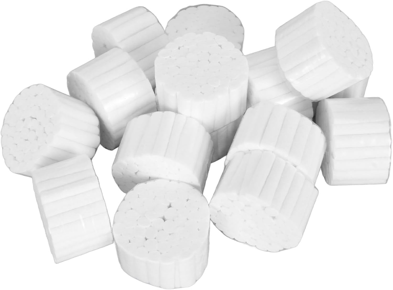 Dental Cotton Swabs, White Soft 1000Pcs Cotton Rolls Skin Friendly for Dental Clinic for Kids (3.8Cm) image number 2