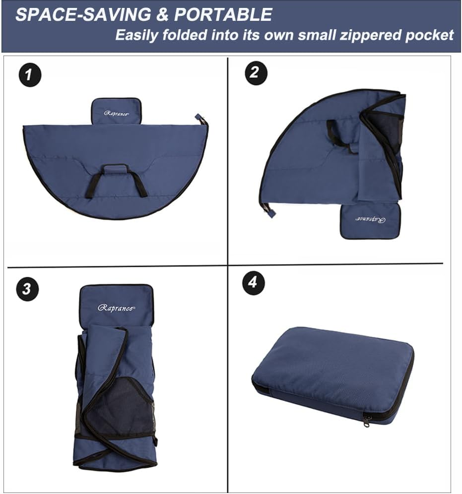 Raprance Wader Bag, Waterproof Changing Mat with Mesh Ventilation, Foldable Outdoor Gear Organizer for Fishing & Hunting image number 4