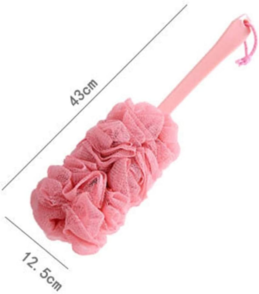 3 Pack Back Scrub Long Handle Bath Brush Soft Mesh Sponge Exfoliating Body Scrub Back Cleaner Loofah Bathroom Shower Accessories Men and Women image number 2