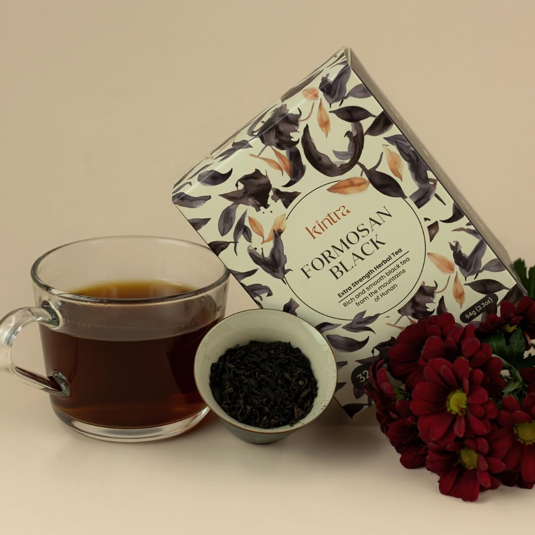 Kintra Foods Organic Formosan Herbal Black Tea 32 Teabags, 64 G image number 1