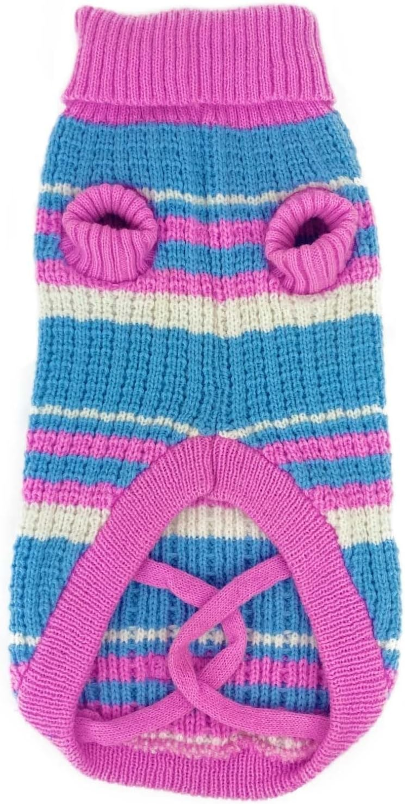 Huskimo Dog Jumper Ski Lodge Pink 27Cm &ndash; Soft Dog Sweater, Stretch Fit, Machine Washable, Winter Dog Clothing image number 4