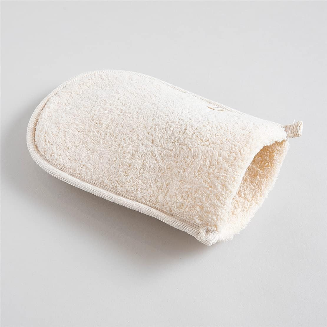 EUROPEAN M6 Loofah Exfoliating Body Scrubber - Dual Side Big Size Exfoliator Bath Sponge Glove, Natural Organic Large Luffa for Women and Men Deep Exfoliation Loofa Wash Mitt Fit Perfect in Your Hand image number 1