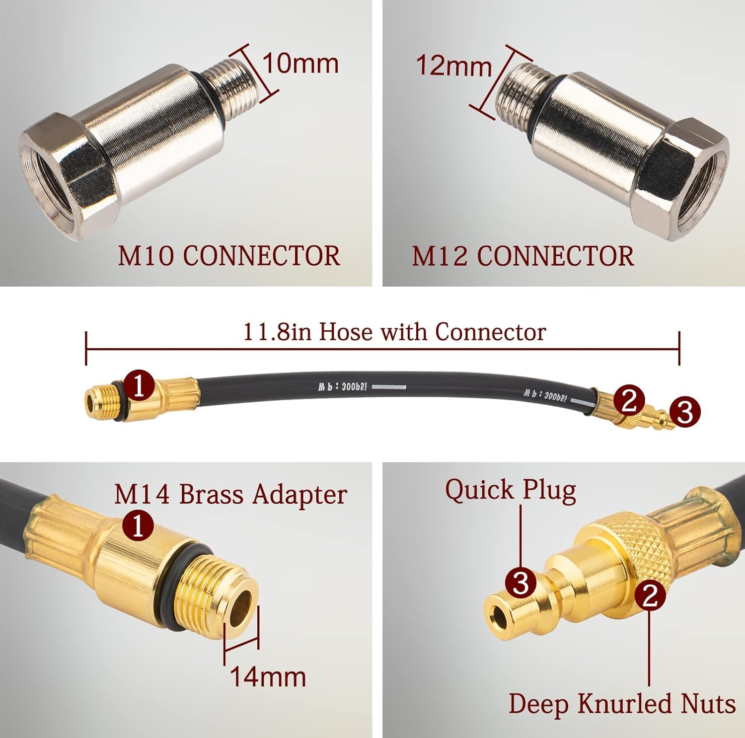 Cylinder Leak down Tester Kit, Tu-21 Dual Gauge Cylinder Leakage Checker Automotive Compression Test Kit for Trucks Motorcycles image number 3