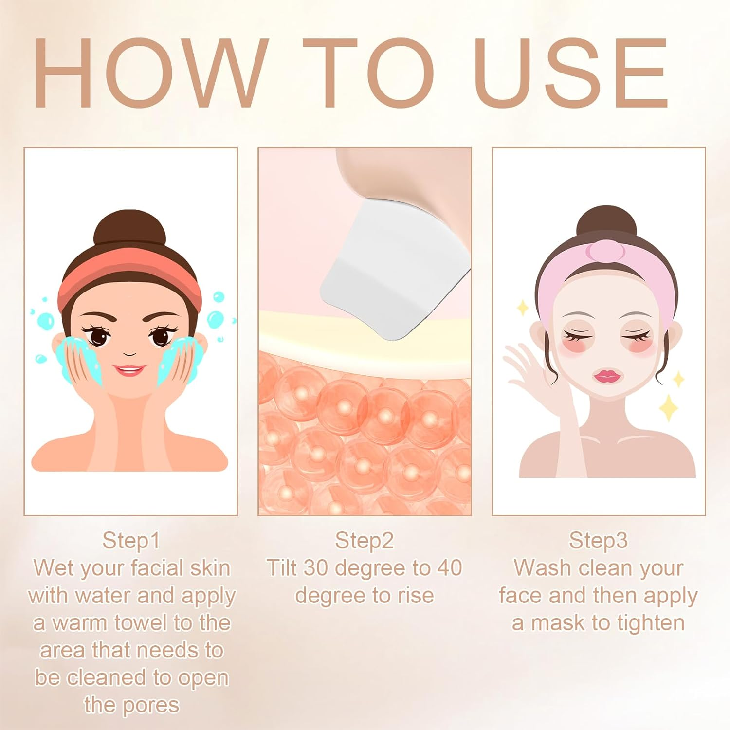 Face Scraper, 2.76X1.97X0.79In Face Spatula Pore Cleaner Scraper Blackhead Cleaning Tools Deep Cleansing Facial Tool for Women Men image number 2