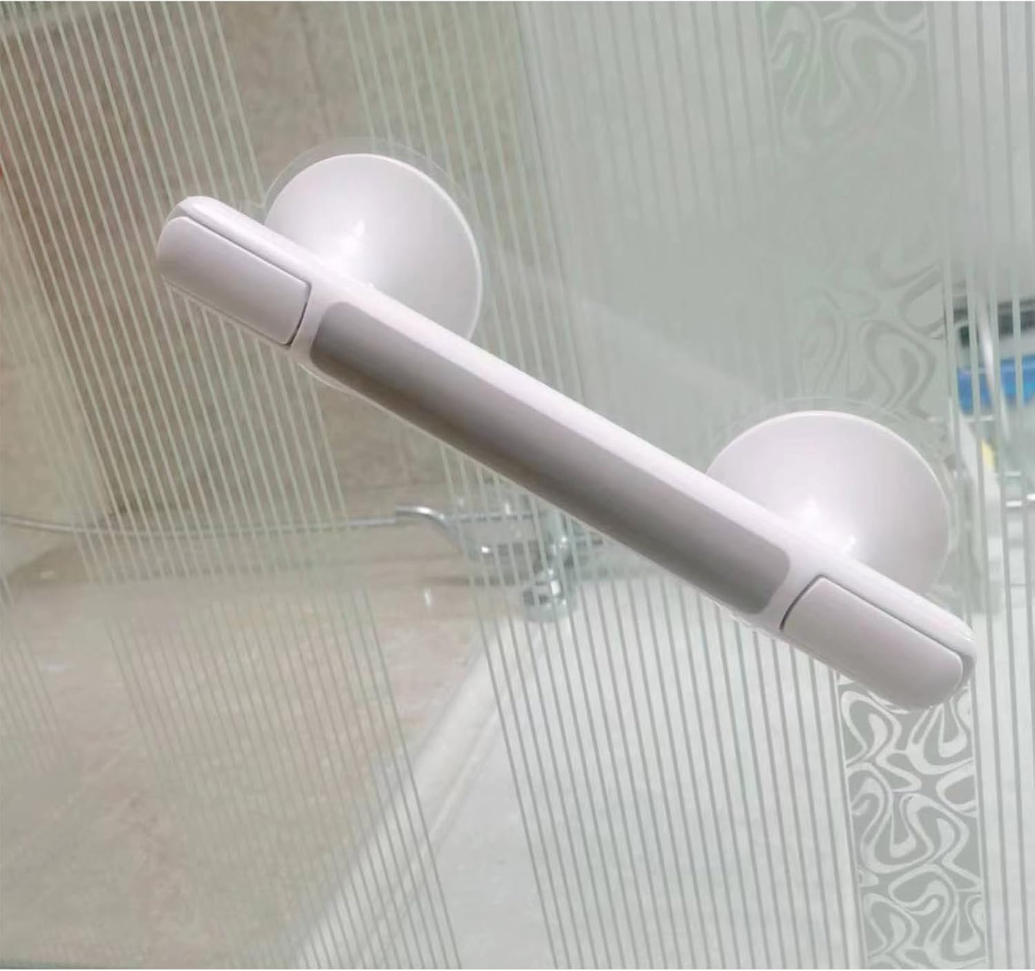 12 Inch Shower Handle Suction Cup Grab Bar for Shower Elderly and Disabled Bath Safety Assist Device Bathroom Safety Handrail image number 5