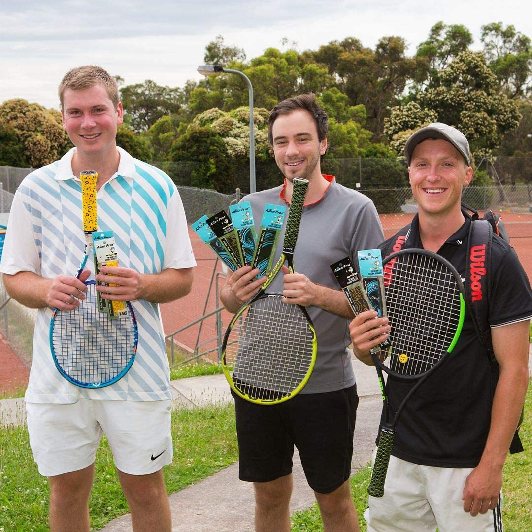 Alien Pros Tennis Racket Grip Tape (6 or 3 Grips) &ndash; Tac Moisture Feel Tennis Grip &ndash; Tennis Overgrip Grip Tape Tennis Racket &ndash; Wrap Your Racquet for High Performance (6 or 3 Grips) image number 4