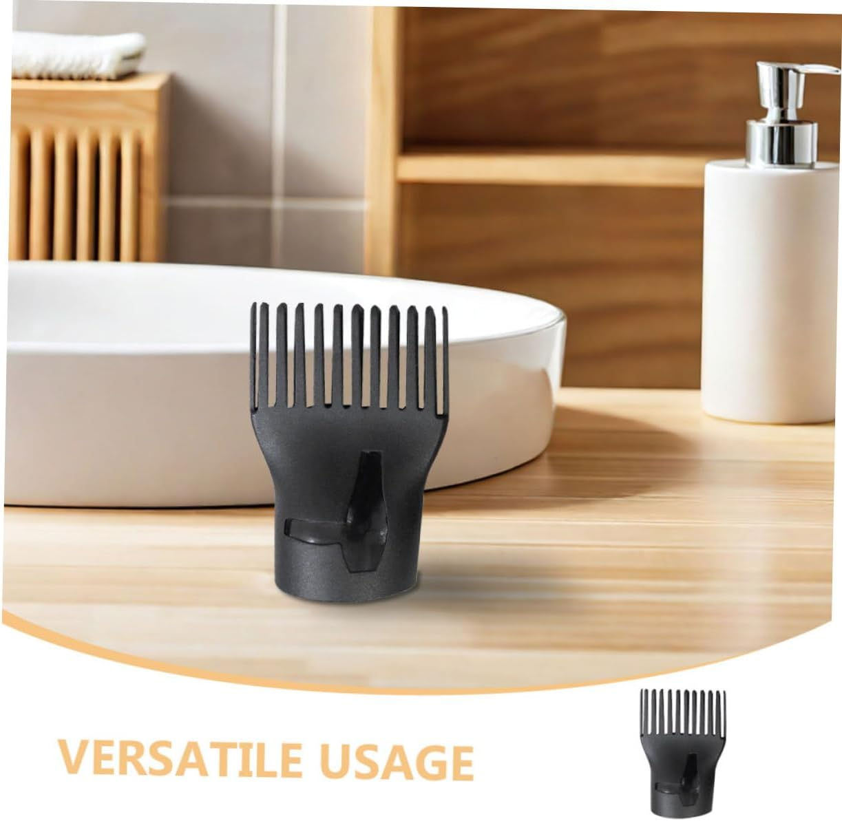 4Pcs Heat Resistant Duckbilled Hair Dryer Nozzle Wide Airflow Design for Salon and Home Styling Plastic Replacement Blow Dryer Comb Attachment image number 4