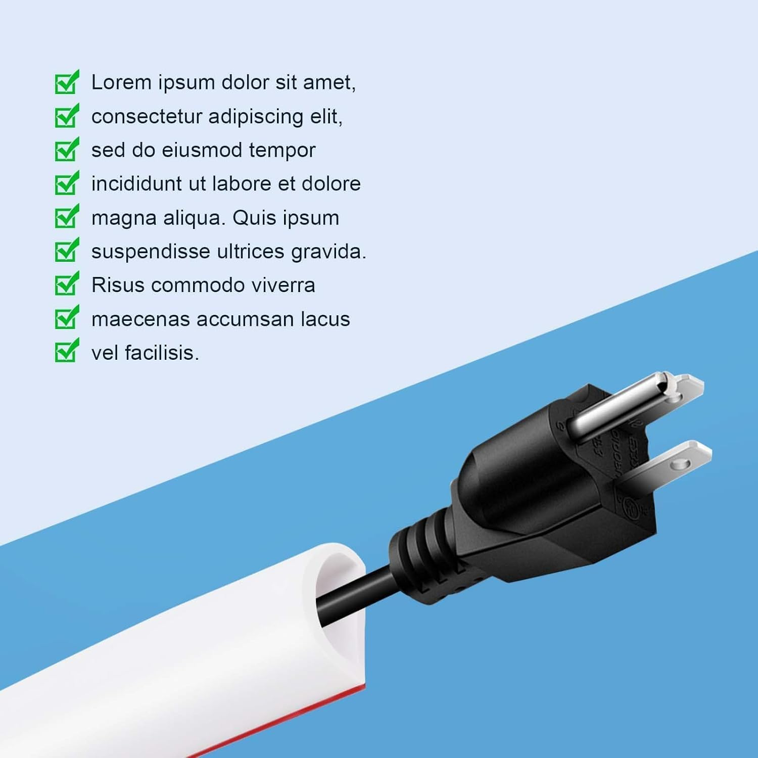 2M White Cable Hider, Cord Hider Self-Adhesive Curved PVC, Cable Cover for Wall, Wall-Mounted TV, Home, Office, Floor, Wire Management System for Extension Cords and Electronic Devices image number 1