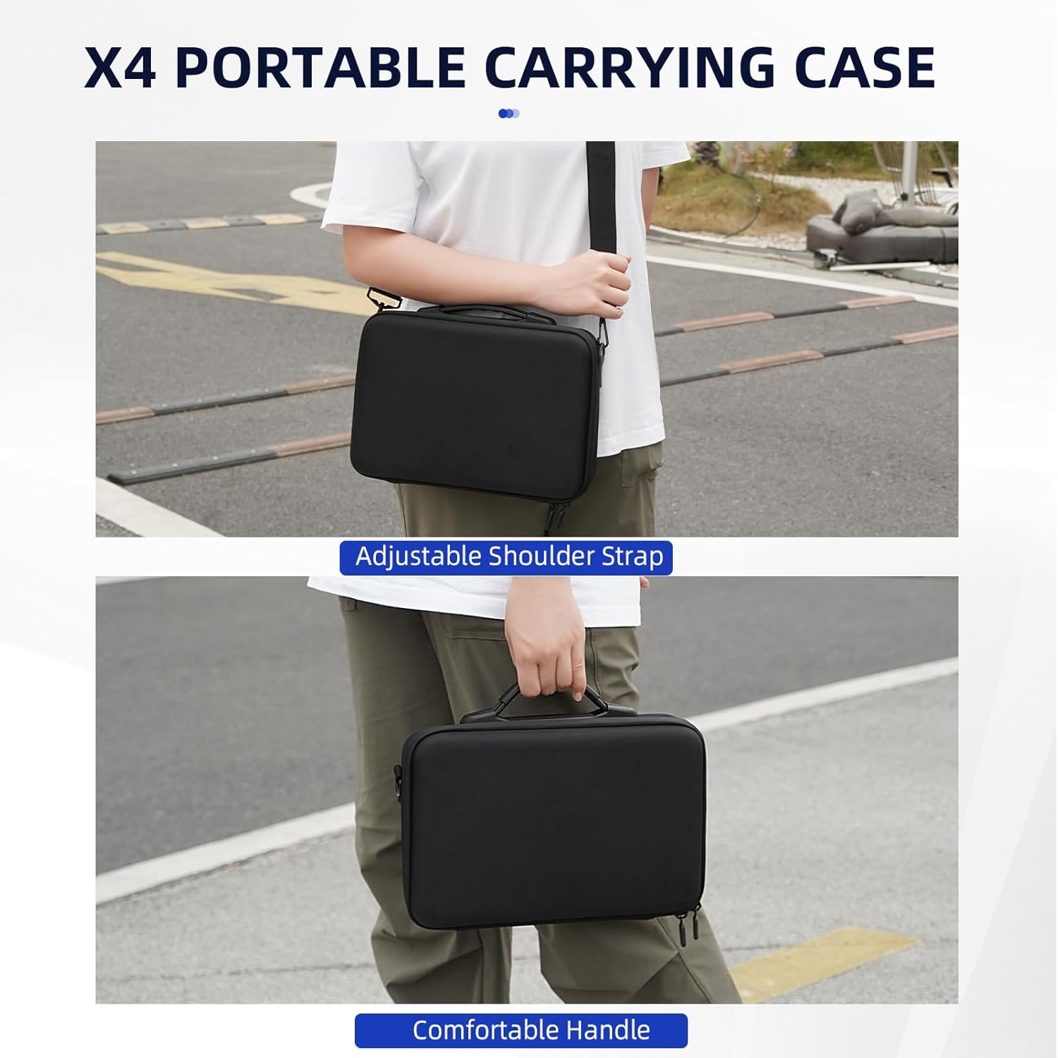 Flymile X4 Carrying Case for Insta360 X4,Portable Hard Shell Storage Protective Bag,Lager Capacity Travel Handle Case for Insta360 X4 Accessories image number 2